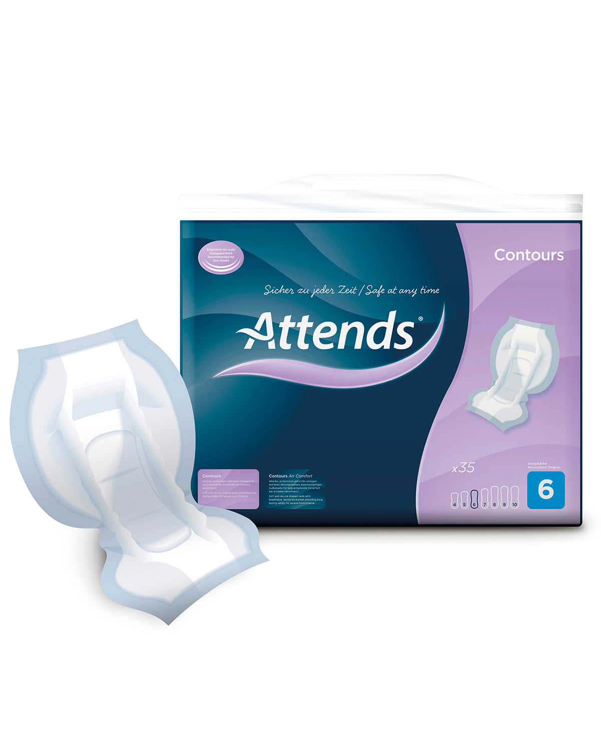 Attends Incontinence Contour Shaped Pad
