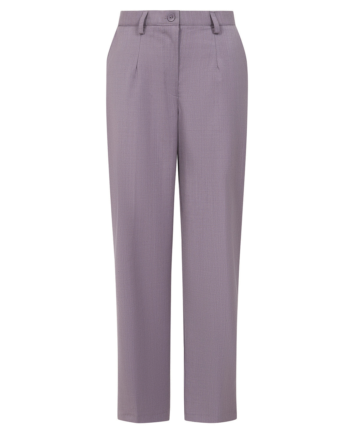 Ladies’ Sandown Wool Blend Straight Leg Trousers – Mauve