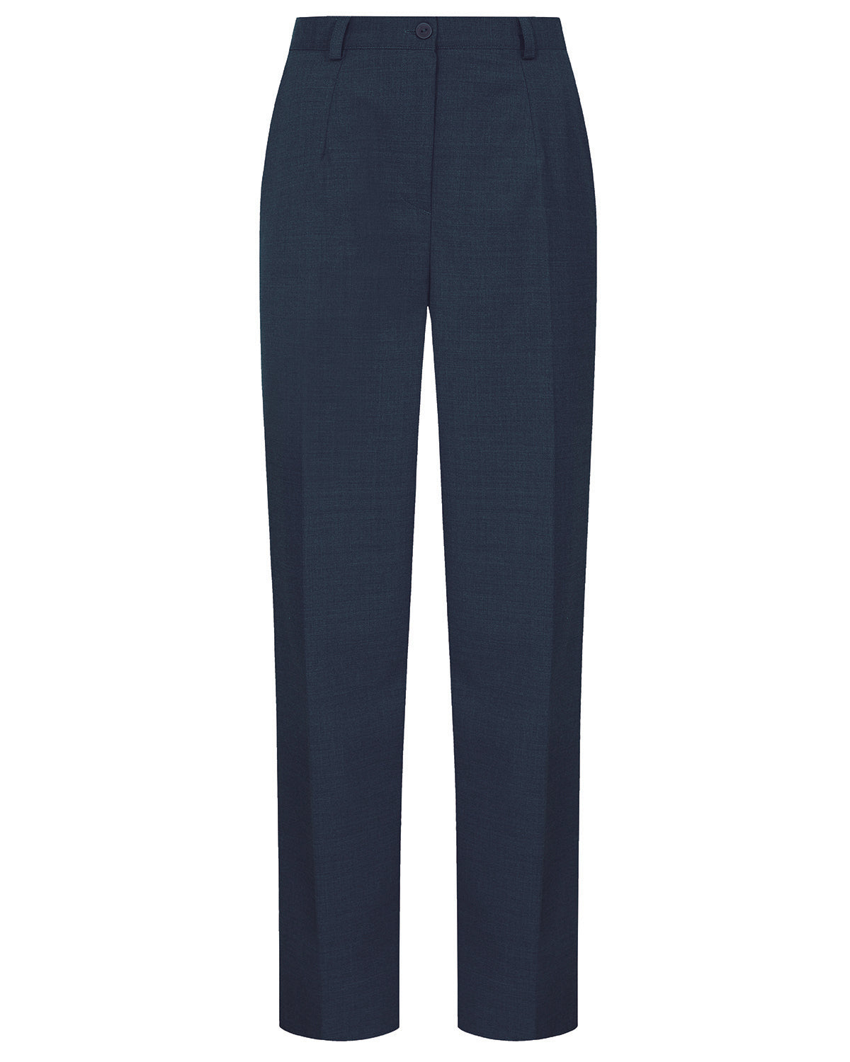 Ladies’ Sandown Wool Blend Straight Leg Trousers – Navy