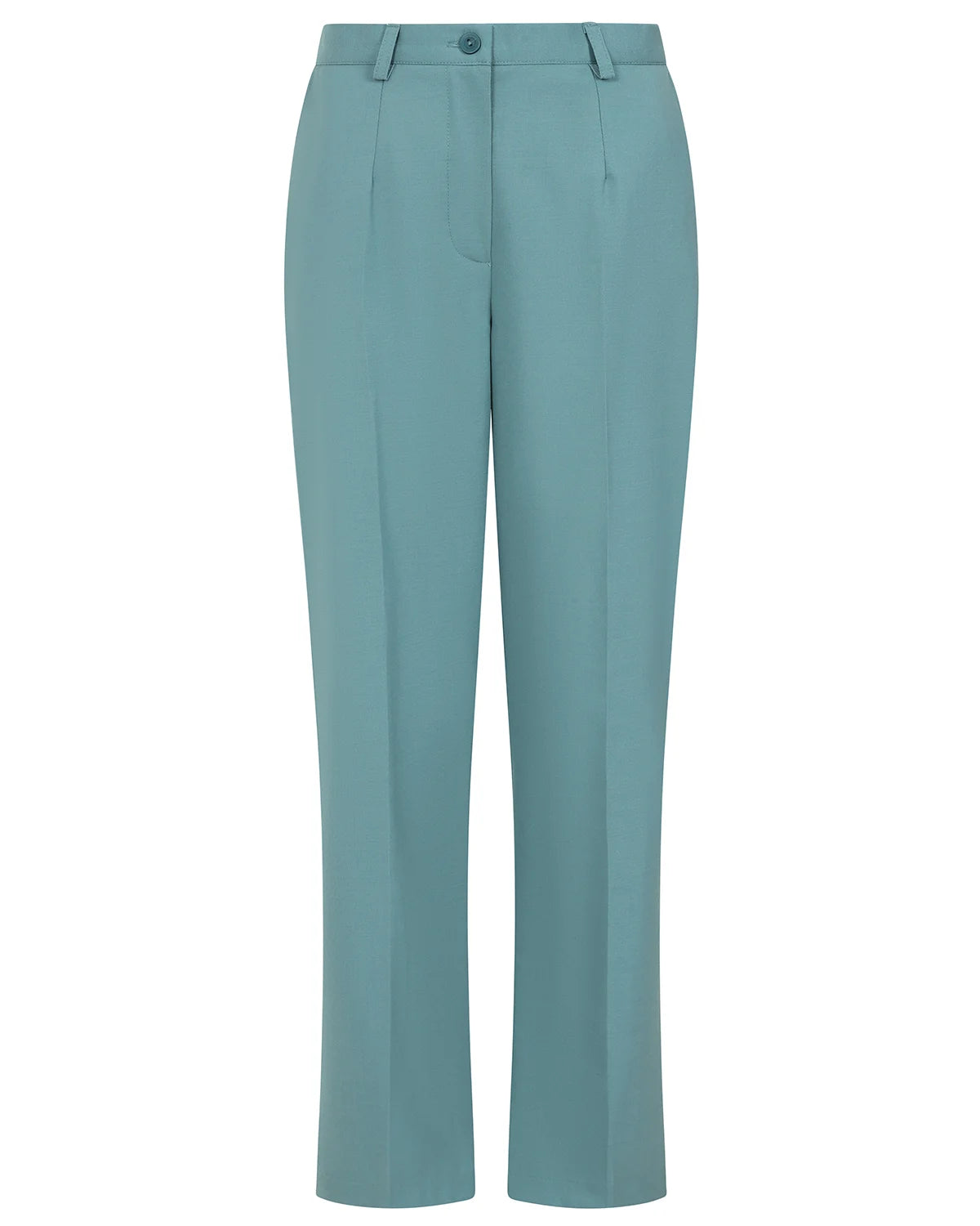 Ladies’ Sandown Wool Blend Straight Leg Trousers – Ocean