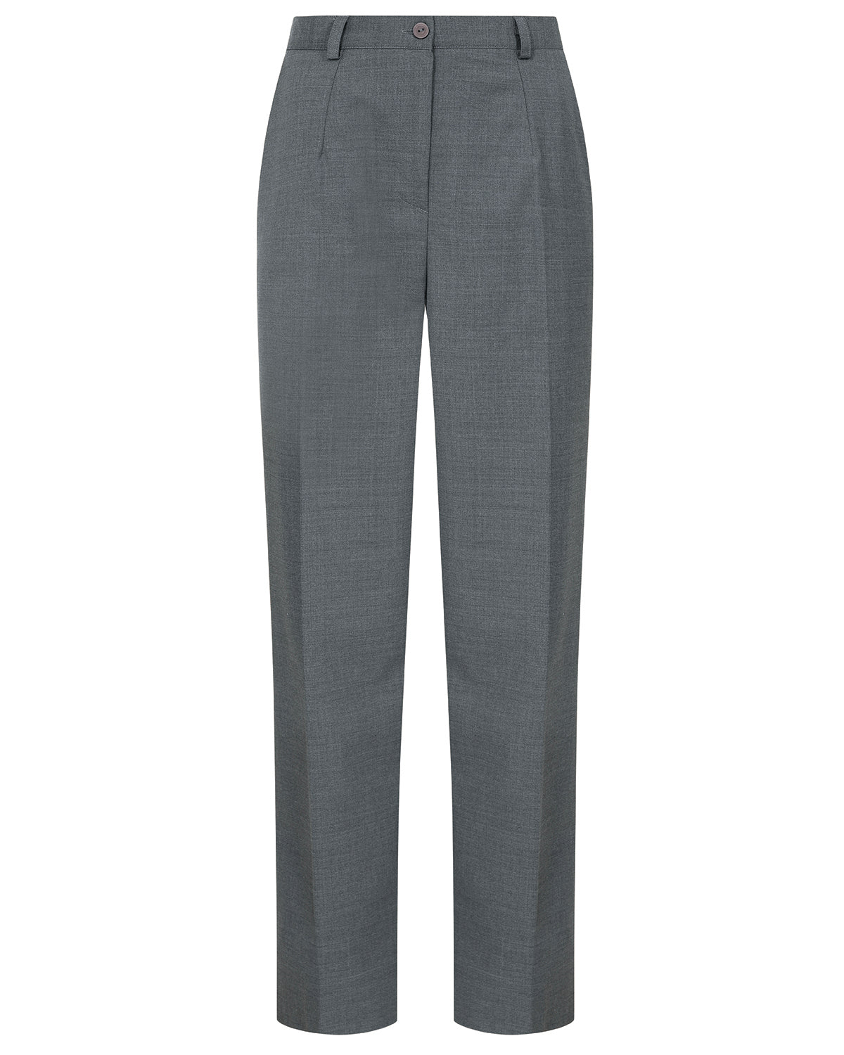 Ladies’ Sandown Wool Blend Straight Leg Trousers – Slate