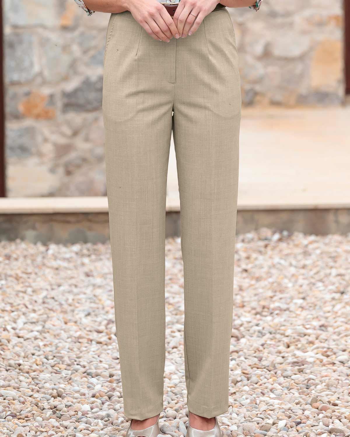 Sandown Trousers  Ladies - Stone - Country Collection