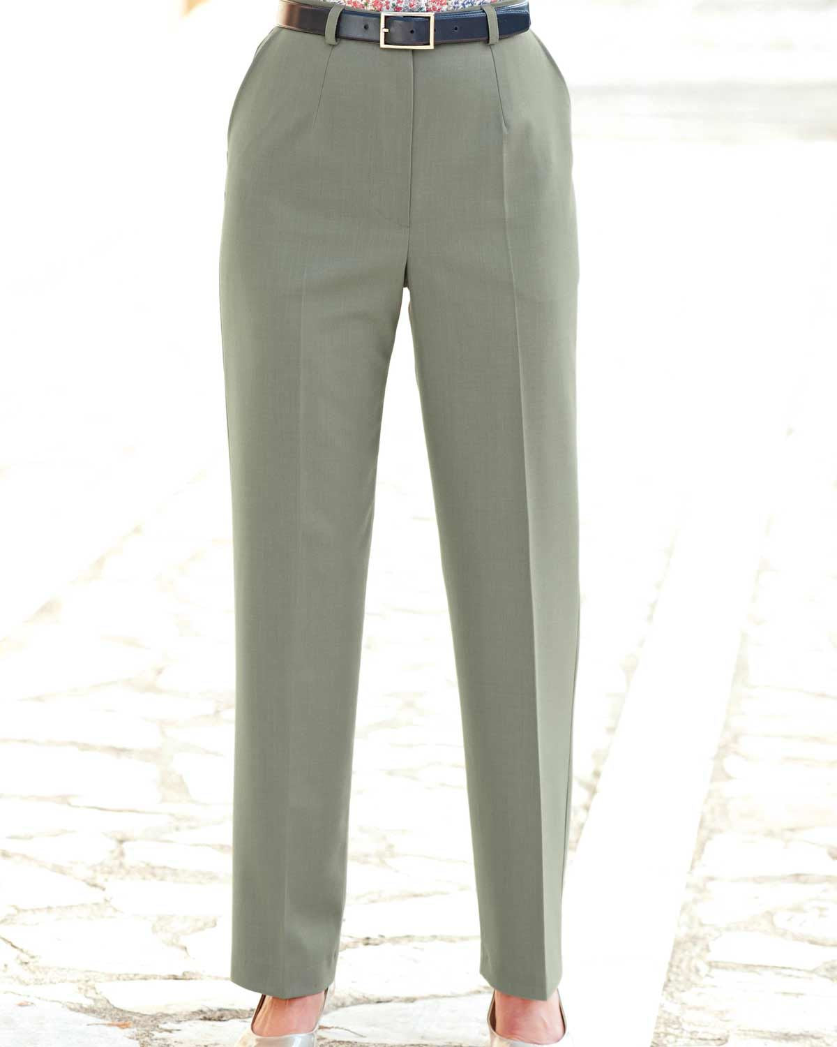 Sandown Trousers  Ladies - Light Olive - Country Collection