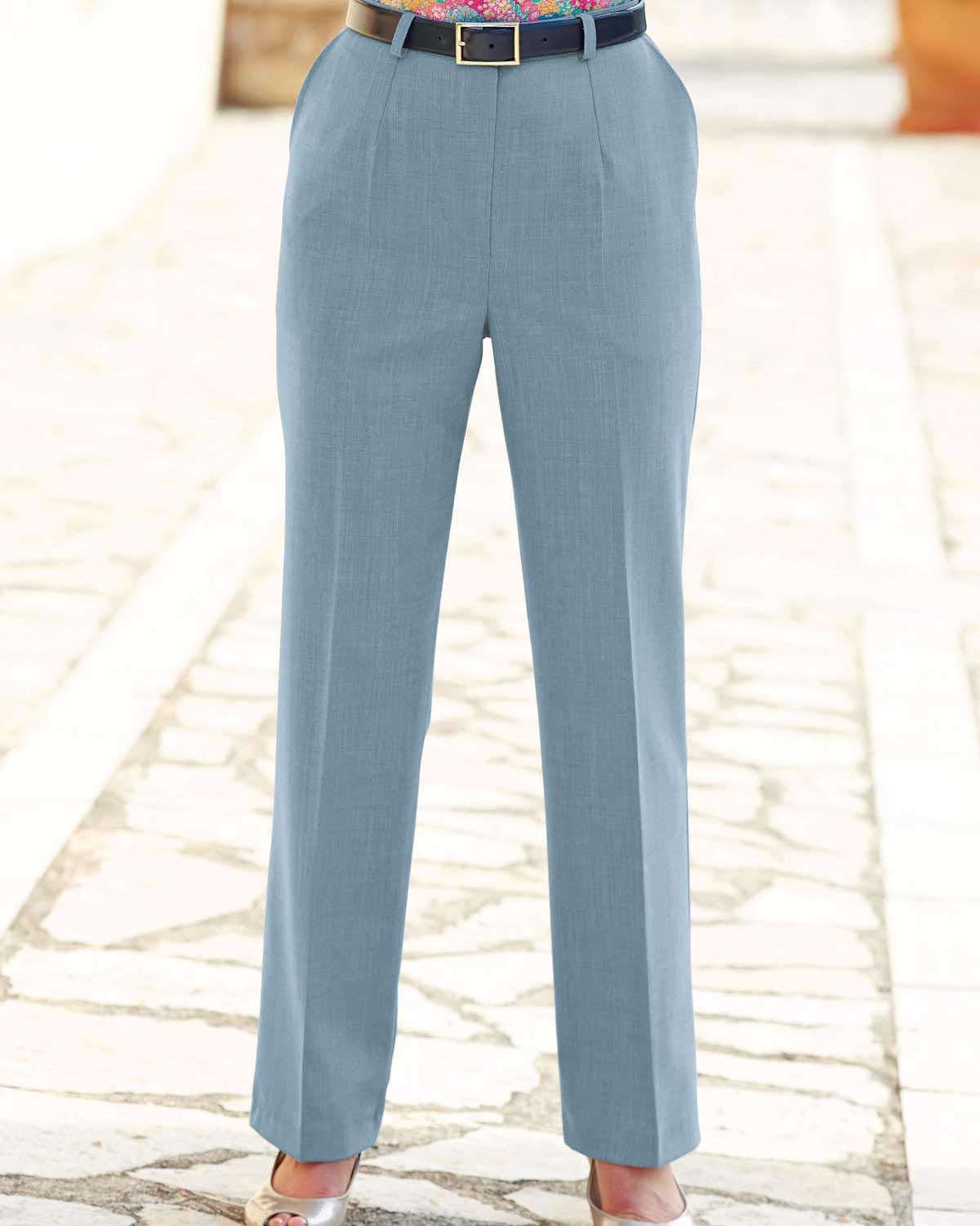Sandown Trousers  Ladies - Pale Blue - Country Collection