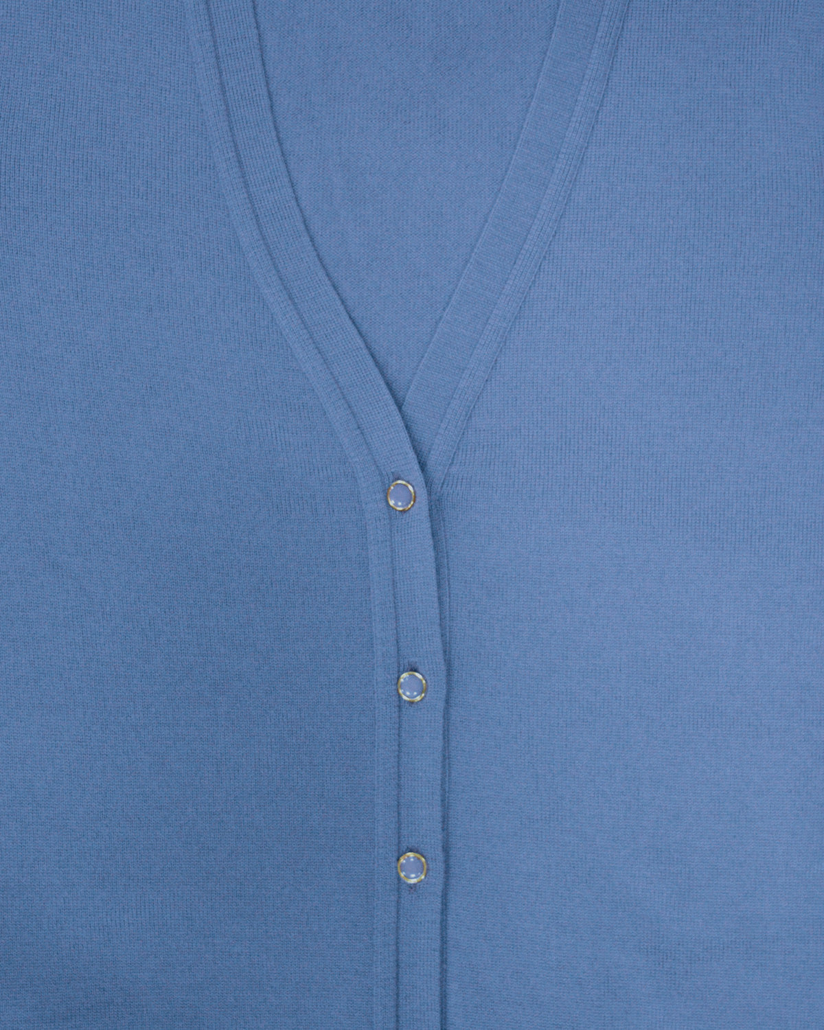 Ladies’ Pure Merino Wool V-Neck Cardigan – Bluebell