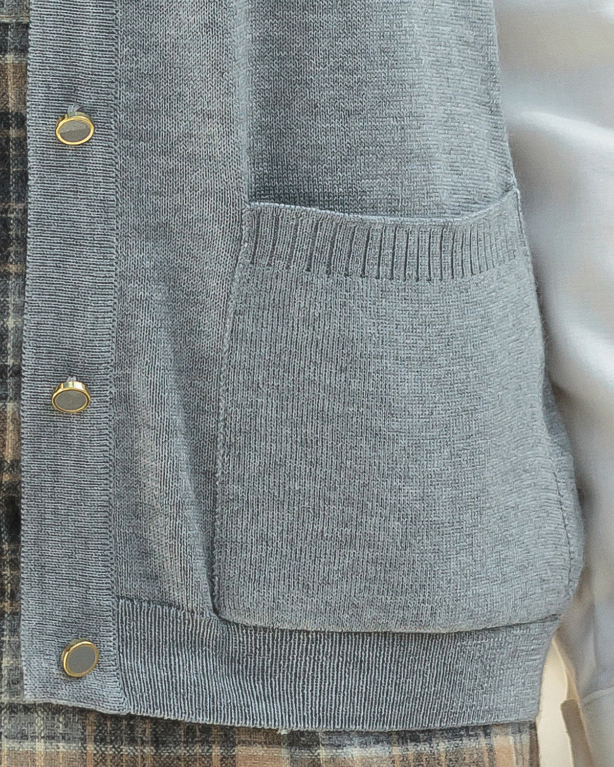 Ladies’ Pure Merino Wool Waistcoat – Grey