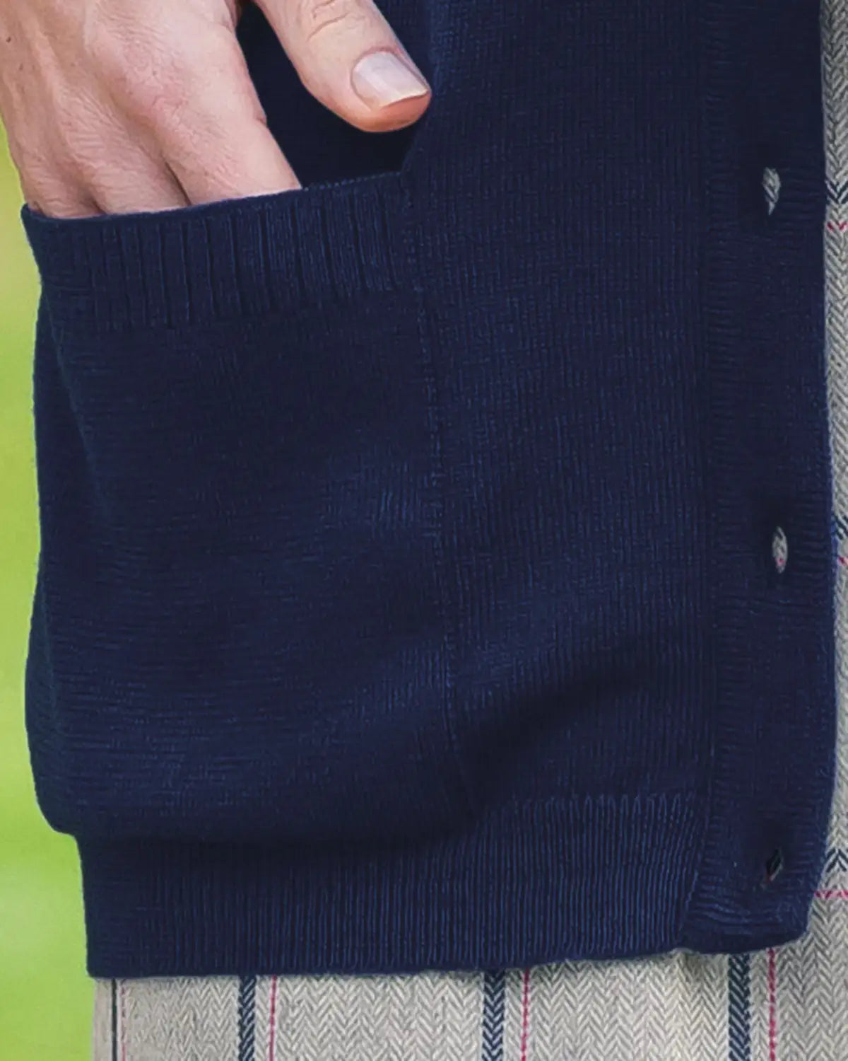 Ladies’ Pure Merino Wool Waistcoat – Navy