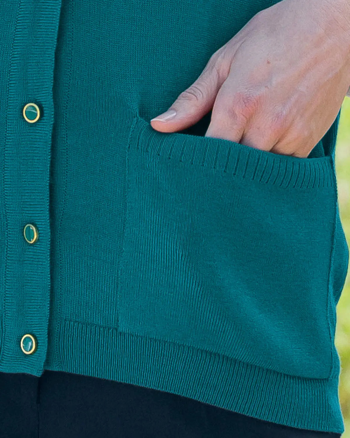 Ladies’ Pure Merino Wool Waistcoat – Teal