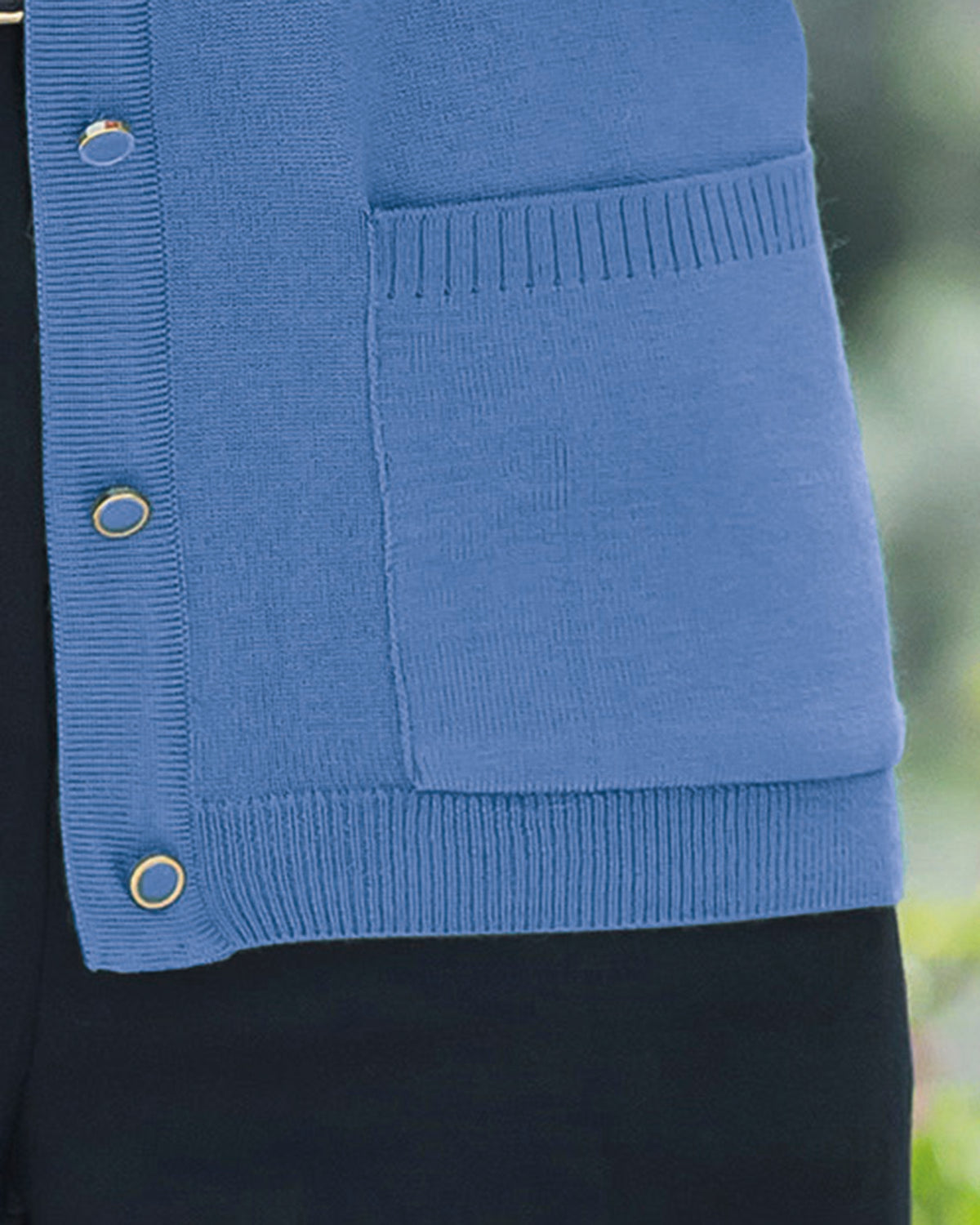Ladies’ Pure Merino Wool Waistcoat – Bluebell