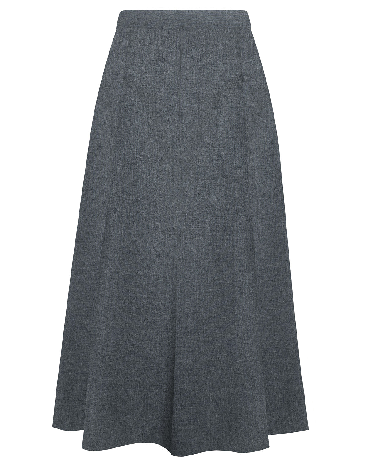 Ladies’ Sandown Wool Mix A-Line Skirt – Slate