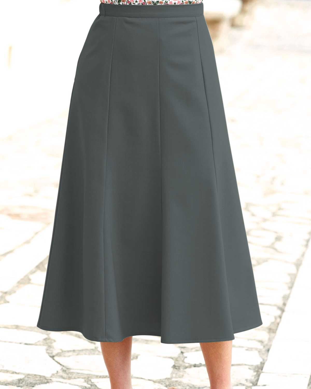 Sandown Skirt - Slate - Country Collection
