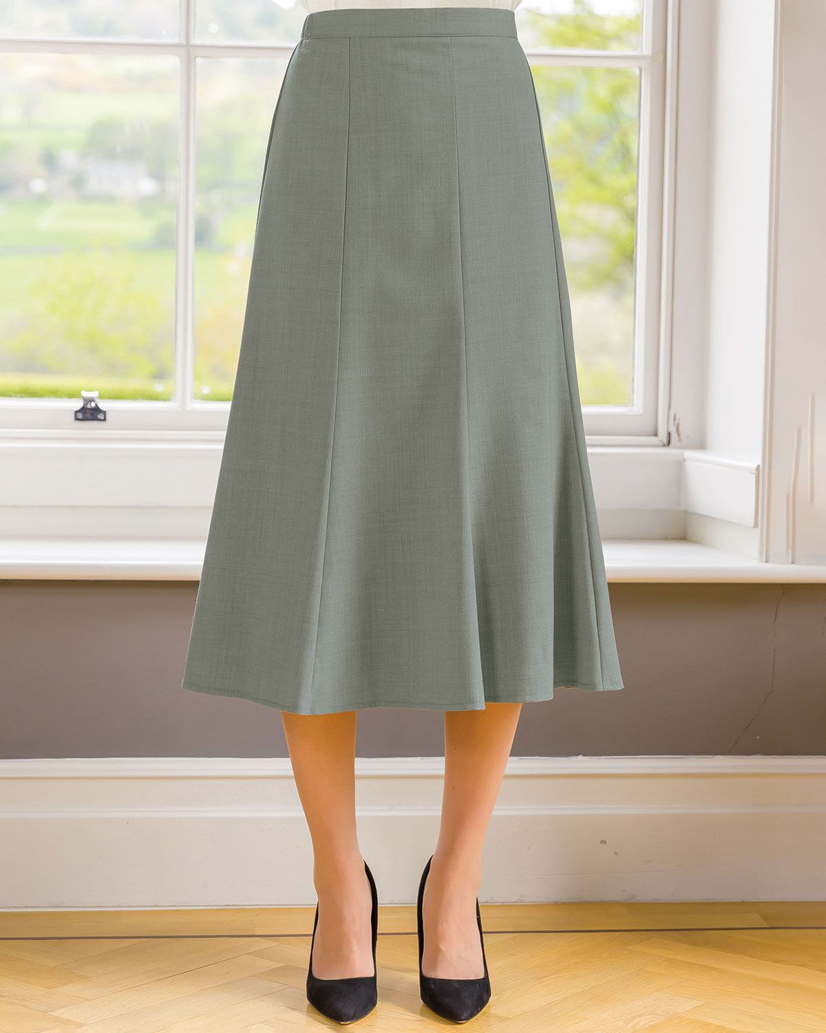 Sandown Skirt - Light Olive - Country Collection