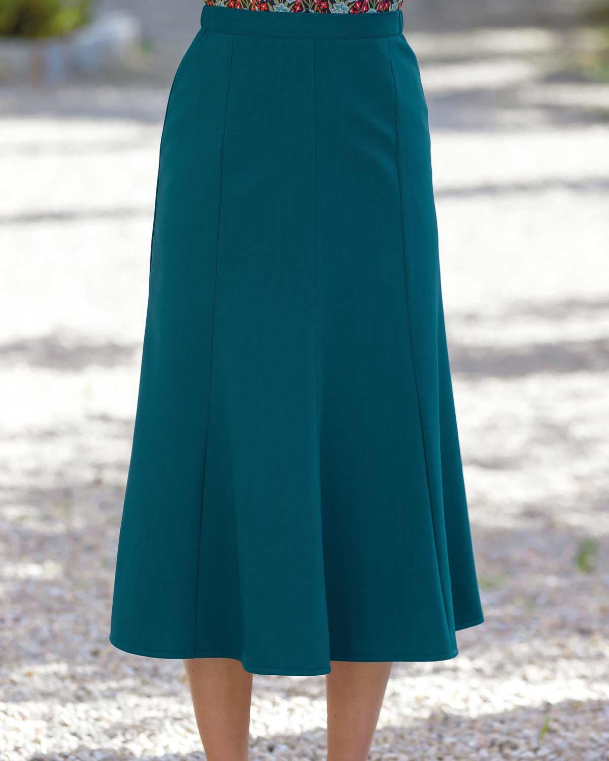 Sandown Skirt - Peacock - Country Collection