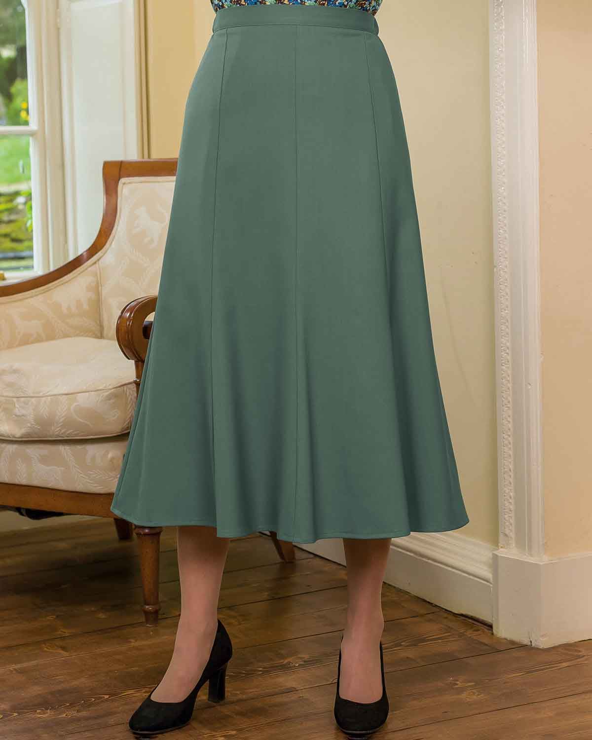 Sandown Skirt - Thyme - Country Collection