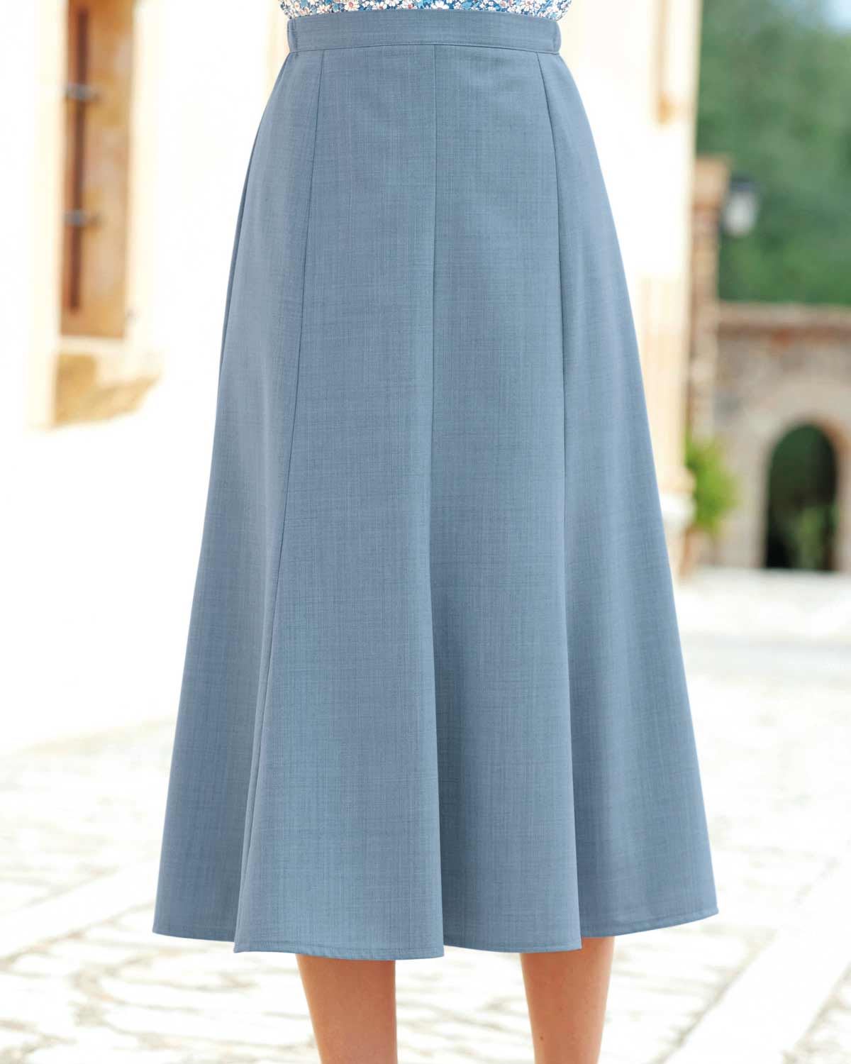 Sandown Skirt - Pale Blue - Country Collection