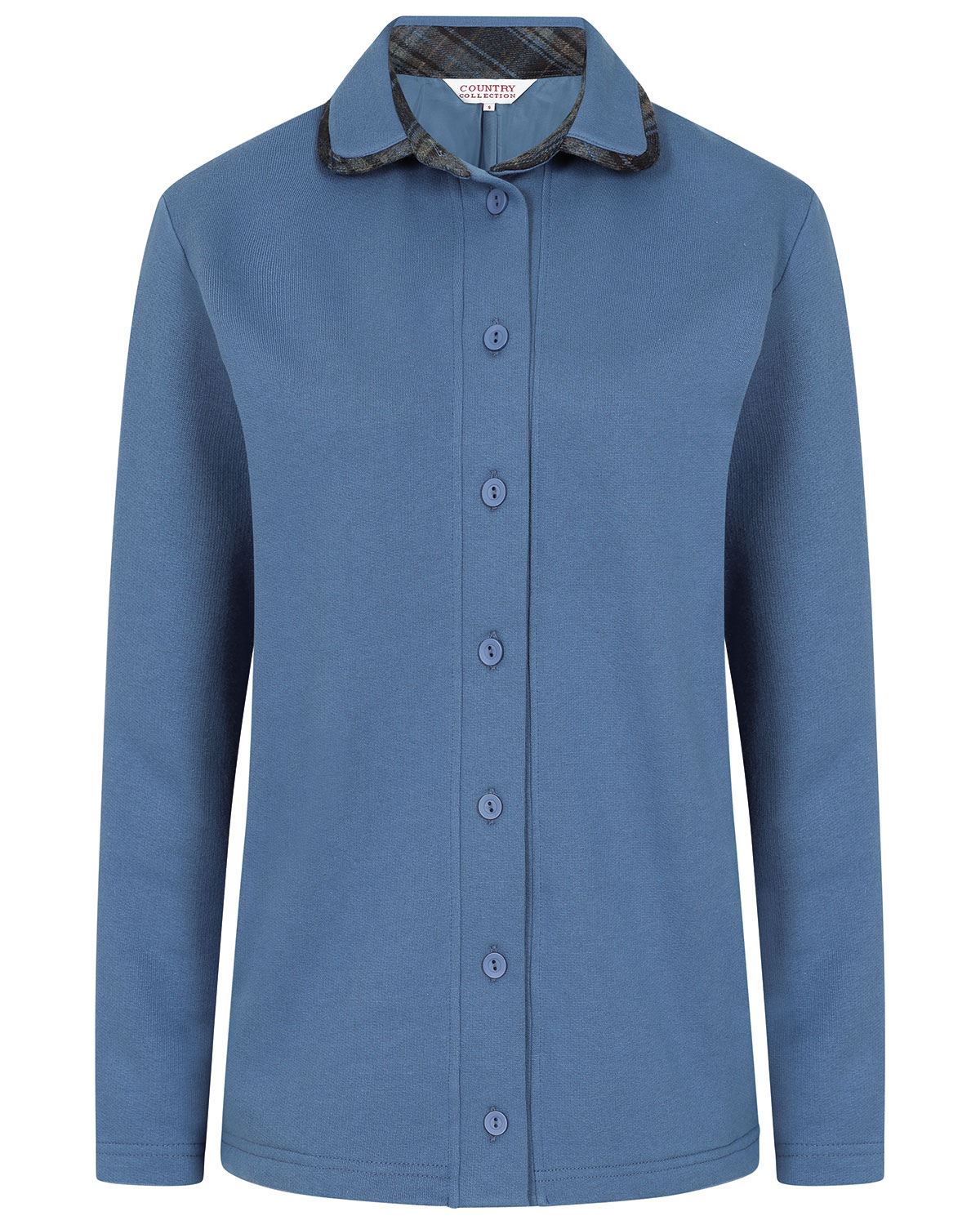 Dover Trimmed Fleece Ladies Leisure Cardigan - Image 2 - Country Collection