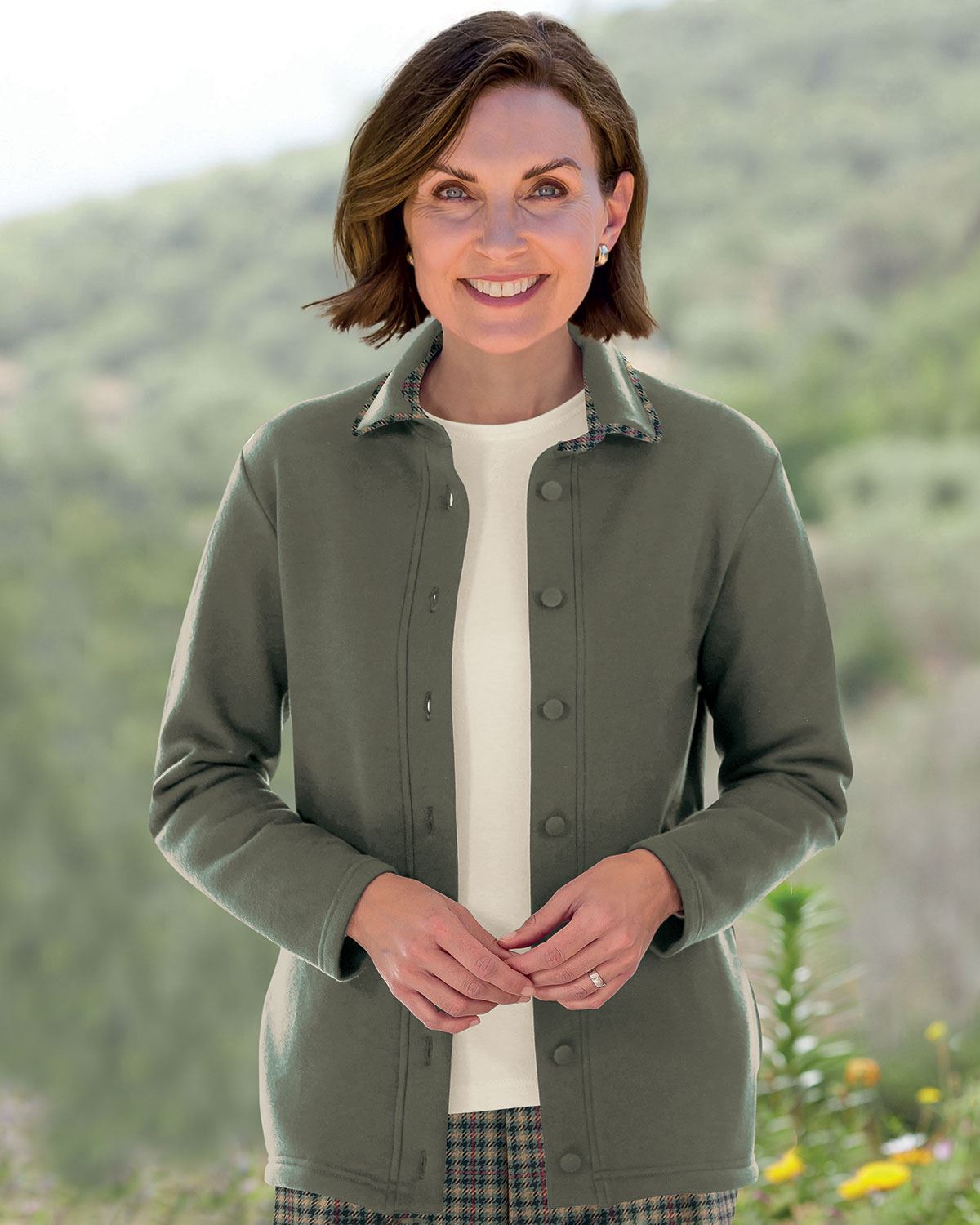 Foxham Leisure Cardigan - Olive - Country Collection