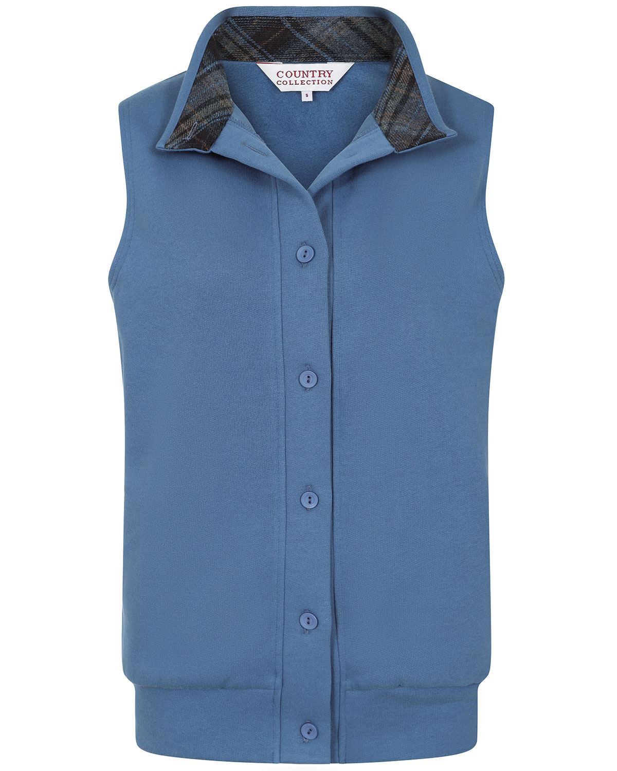 Dover Cowl Neck Trimmed Ladies Leisure Gilet - Image 2 - Country Collection
