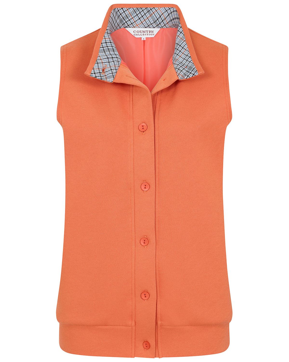Torquay Cowl Neck Trimmed Ladies Leisure Gilet - Image 2 - Country Collection