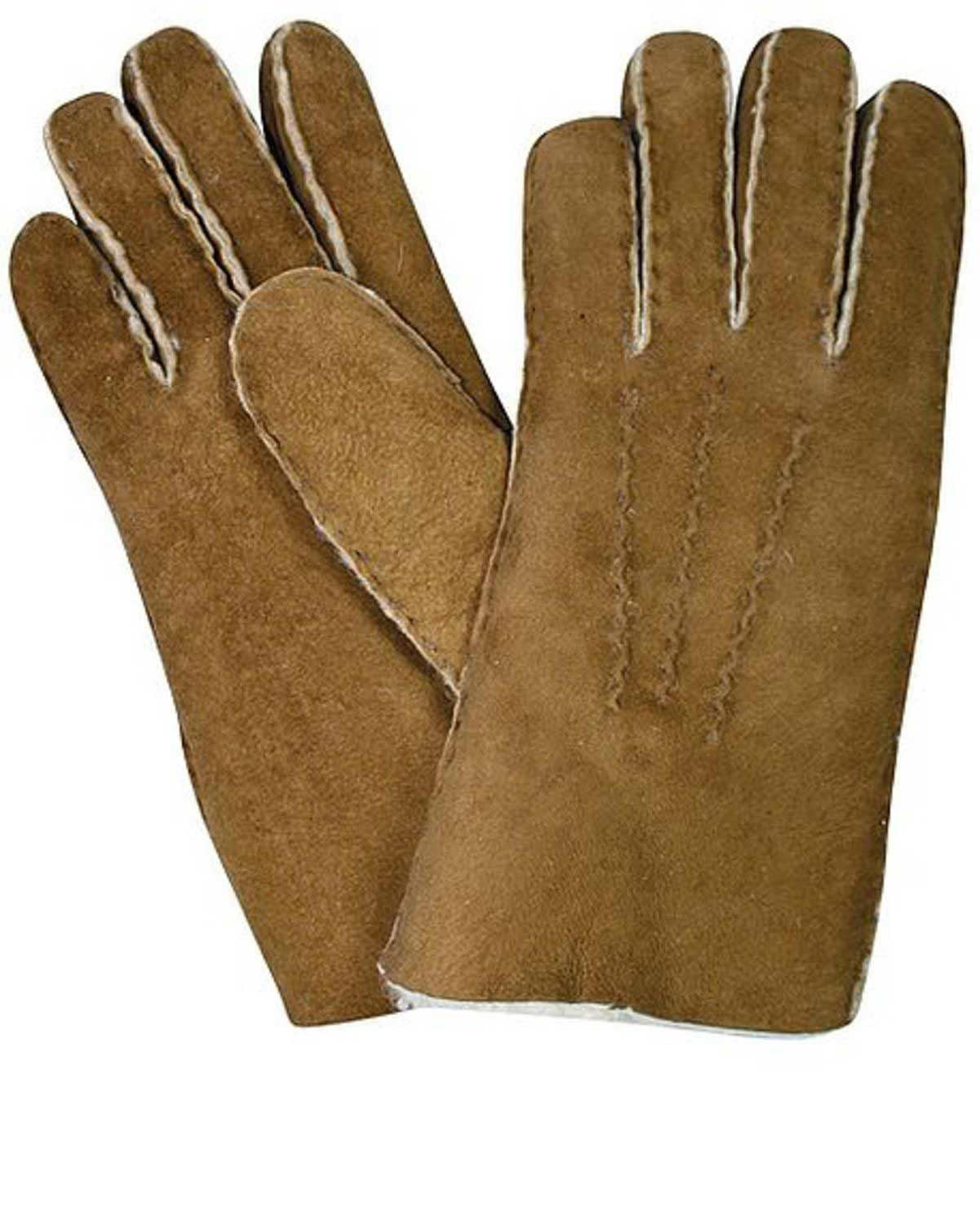 Hand Sewn Lambskin Gloves - Tan - Country Collection