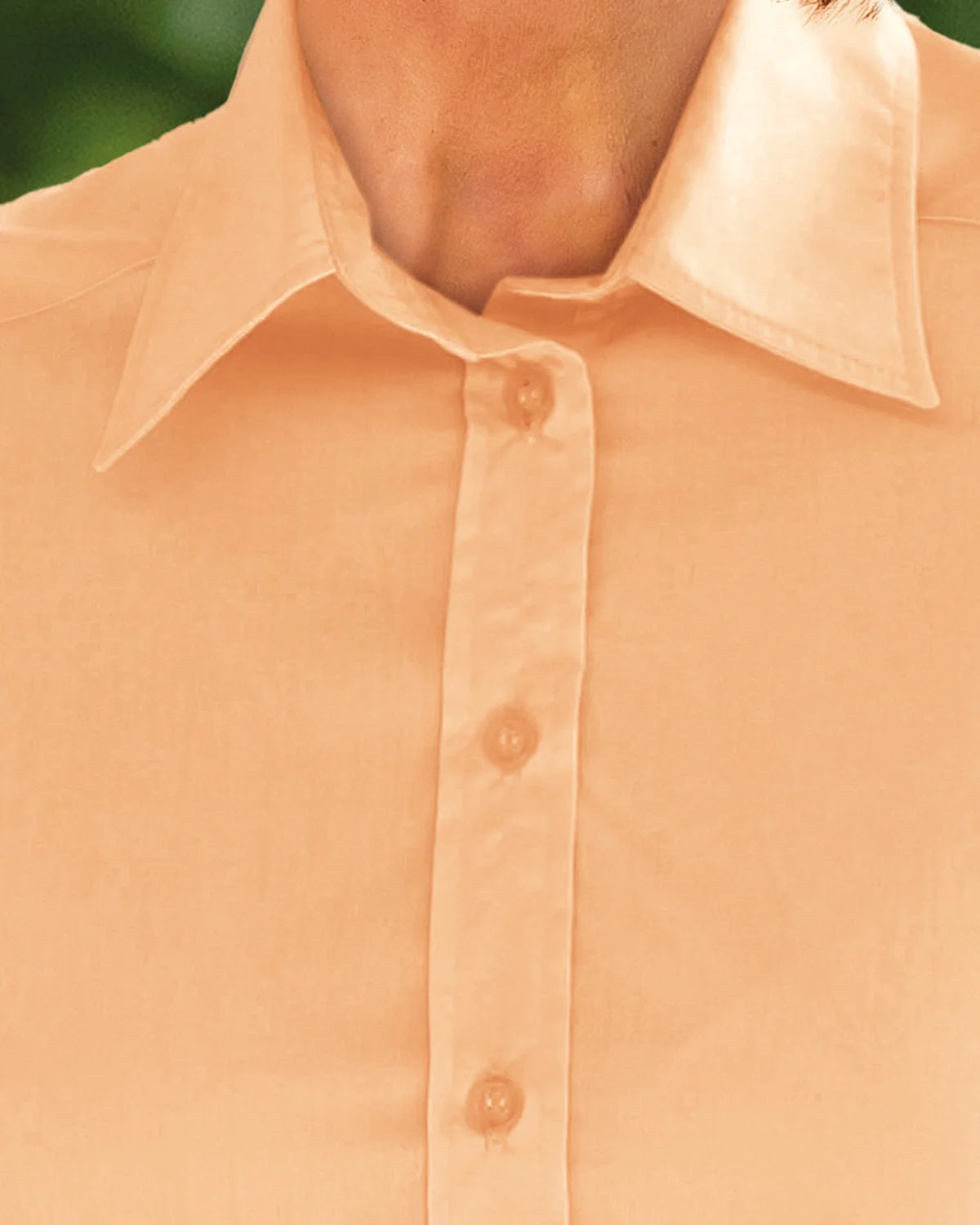 Ladies’ Easycare Polycotton Long Sleeve Shirt – Apricot
