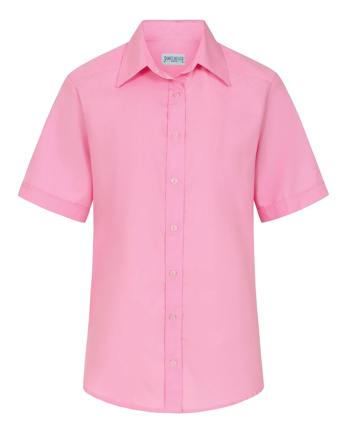 Ladies’ Easycare Polycotton Short Sleeve Shirt – Tea Rose