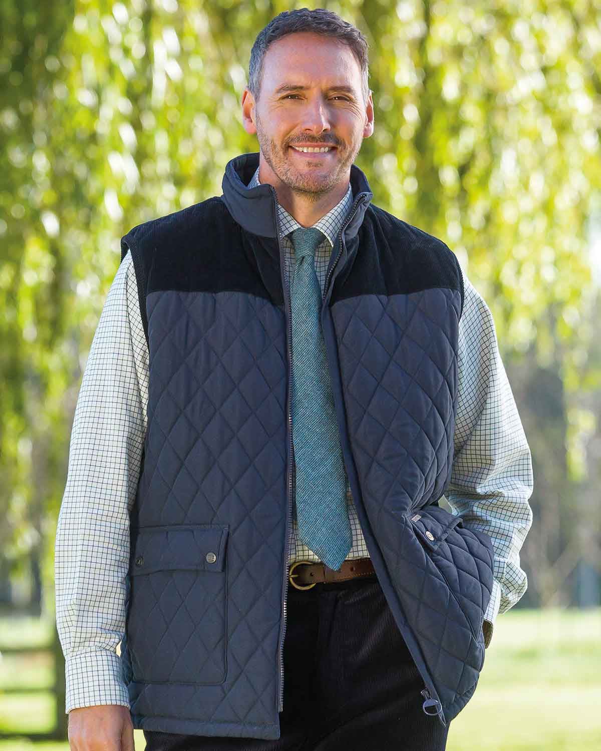 Arundel Body Warmer Quilted Gilet - Navy - Country Collection