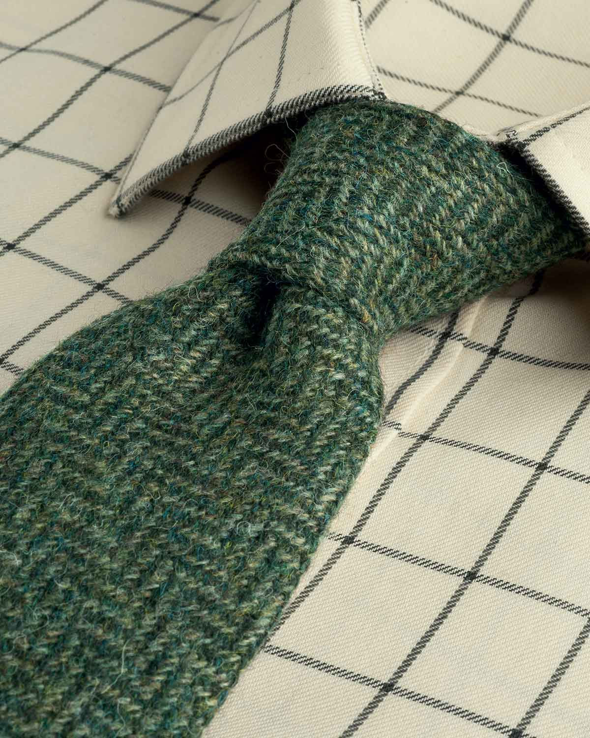 Classic Pure Wool Ties - Herringbone - Country Collection