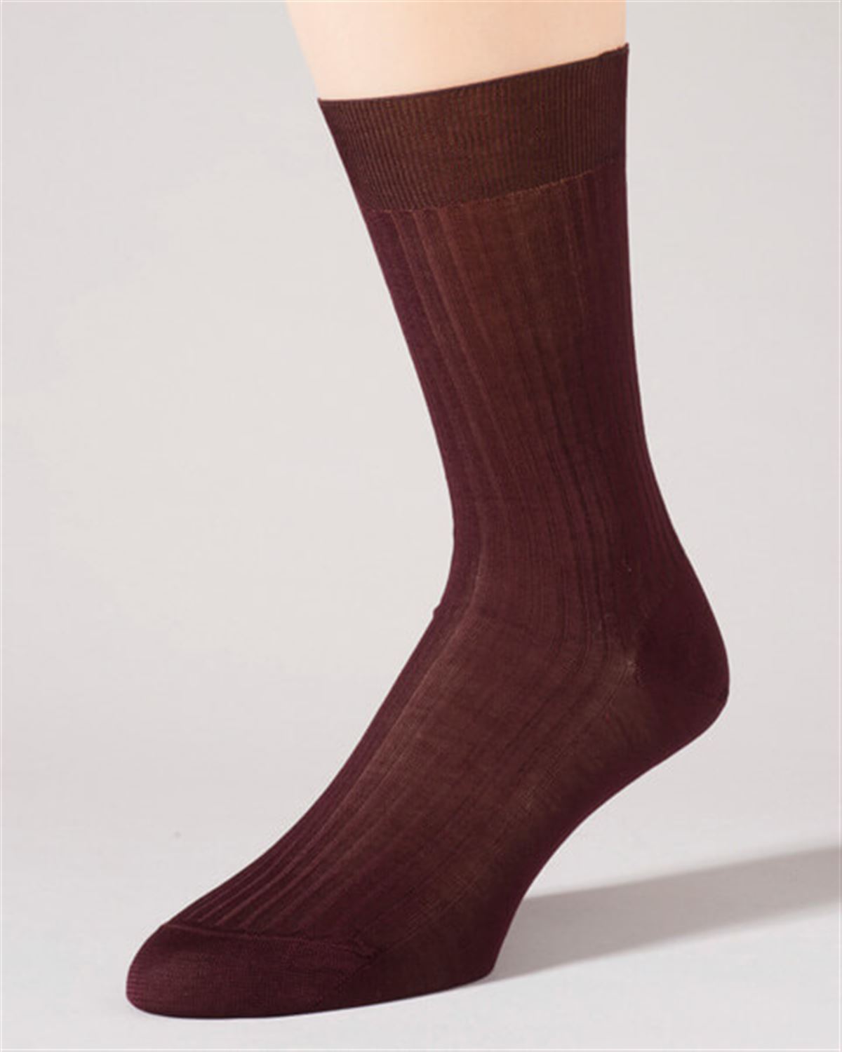Pantherella Pure Cotton Ankle Socks - Berry - Country Collection