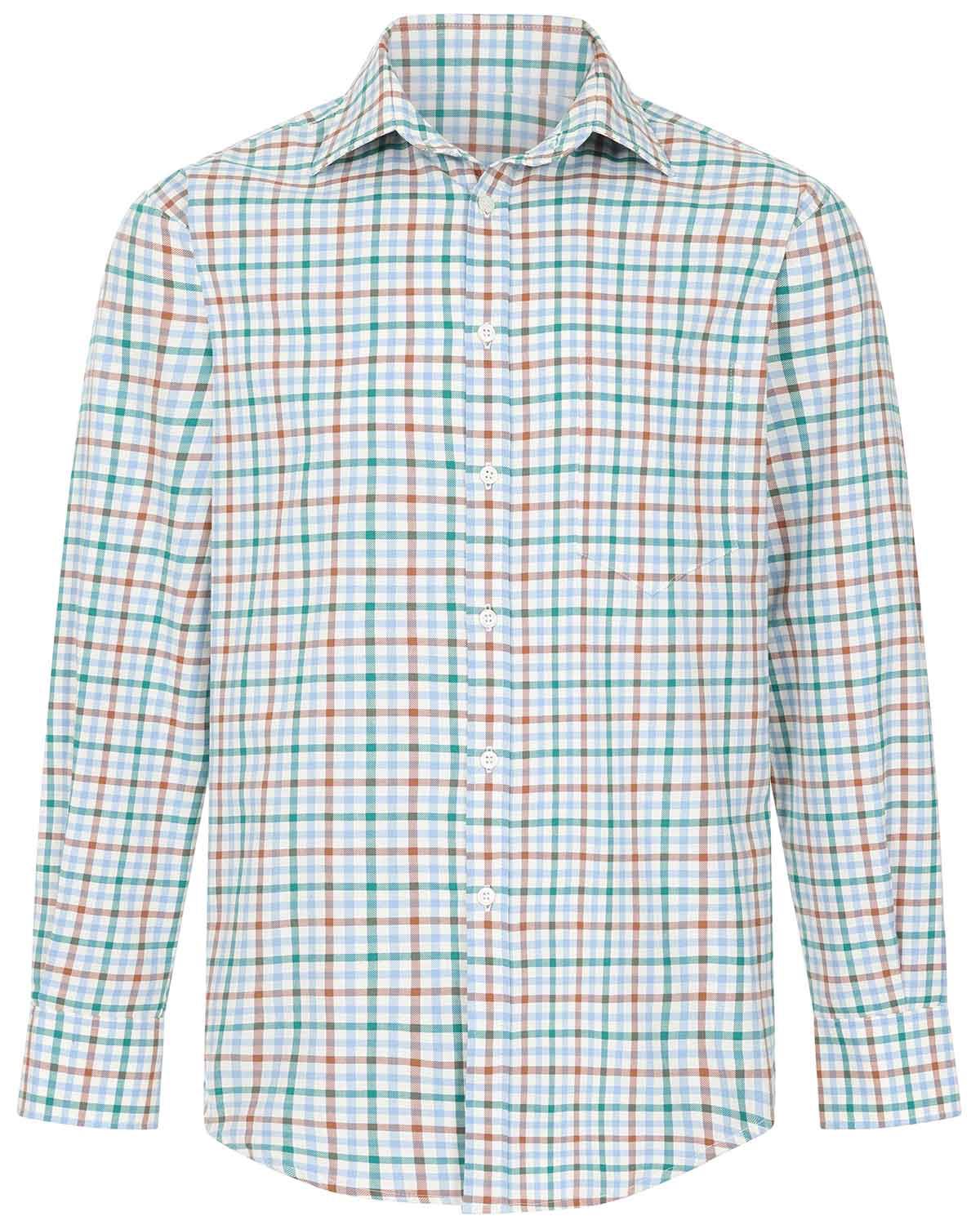 Dalemain Tattersall Check Pure Cotton Twill Shirt - Image 2 - Country Collection