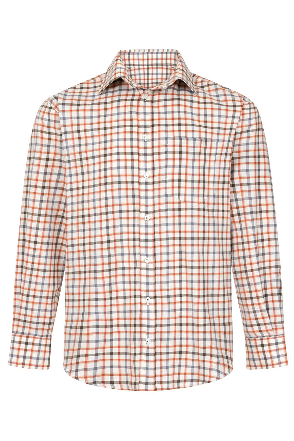 Greystoke Tattersall Check Pure Cotton Twill Shirt - Image 2 - Country Collection