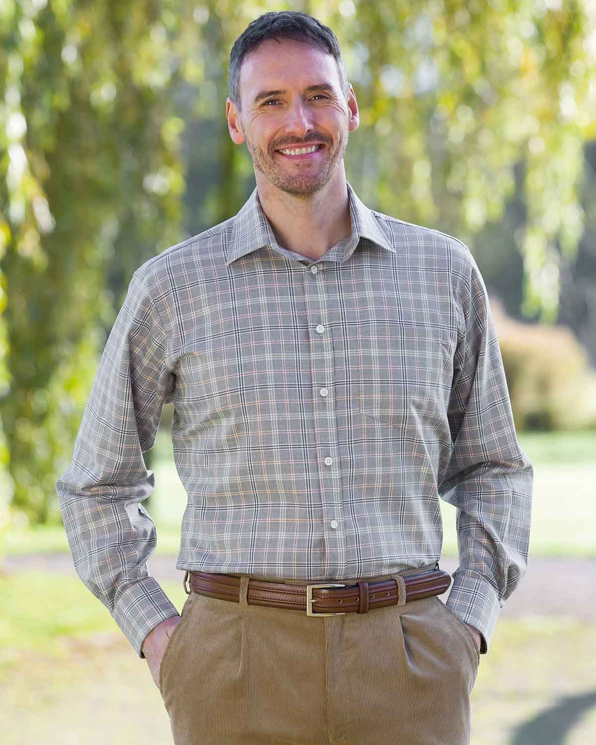 Lincoln Tattersall Check Pure Cotton Twill Shirt - Image 2 - Country Collection