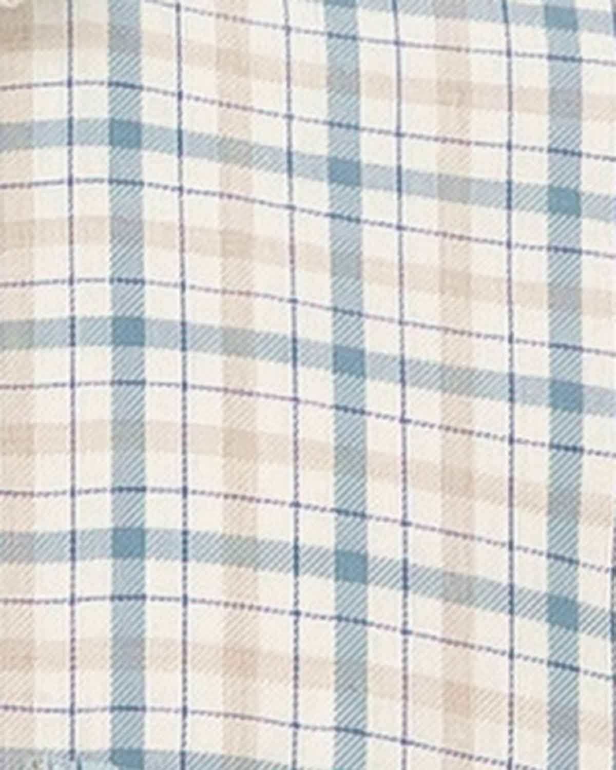 Devon Tattersall Check Cotton & Wool Shirt  - Image 2 - Country Collection