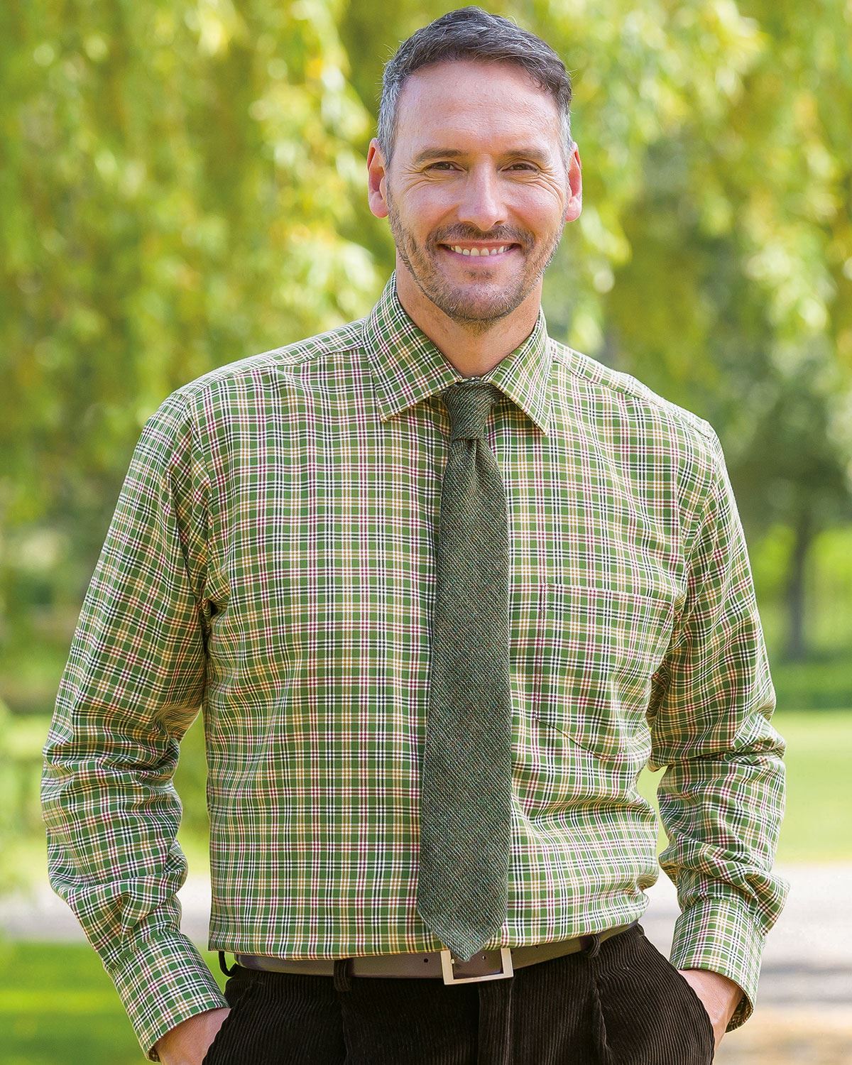 Tattersall Check Cotton & Wool Shirt - Nottingham - Country Collection