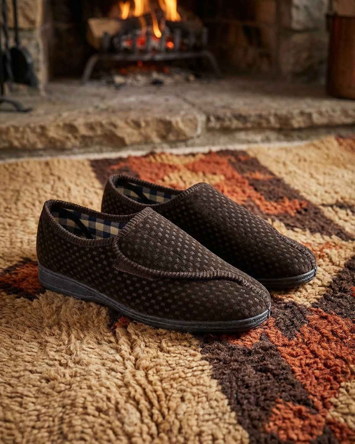 Goodyear Mens Columbus II Slippers - Brown - Country Collection
