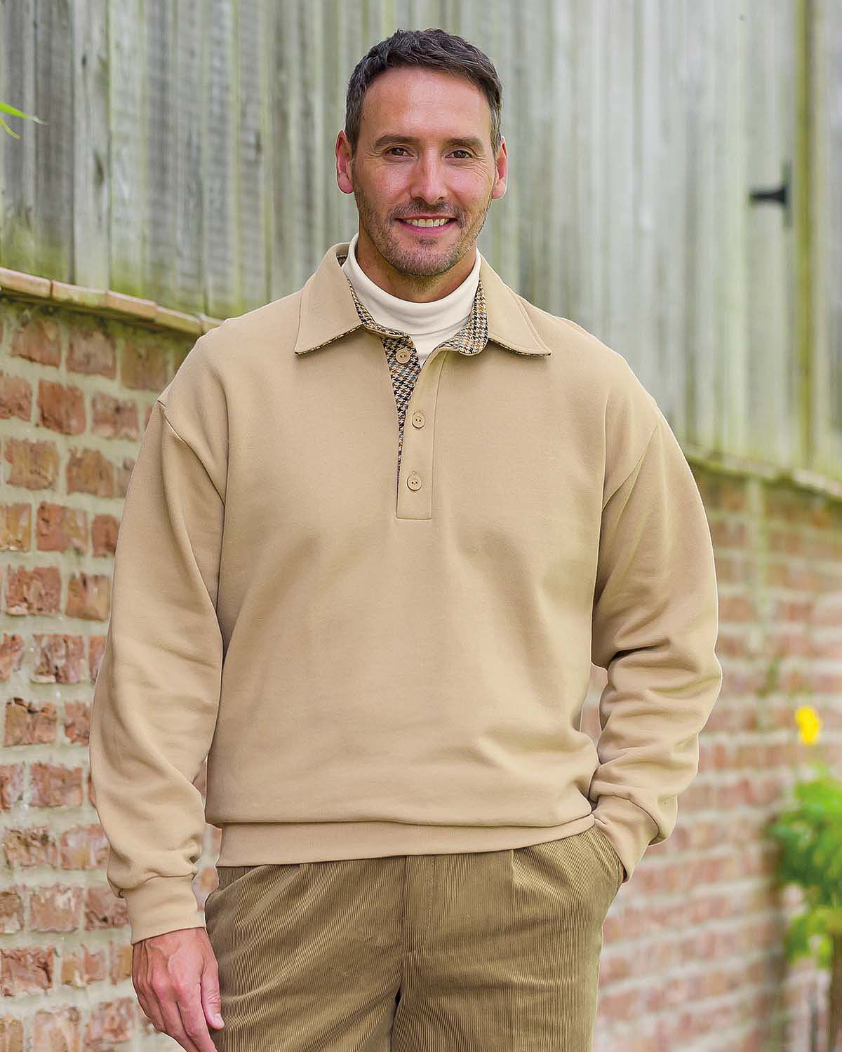 Trimmed Sweatshirt - Barley - Country Collection