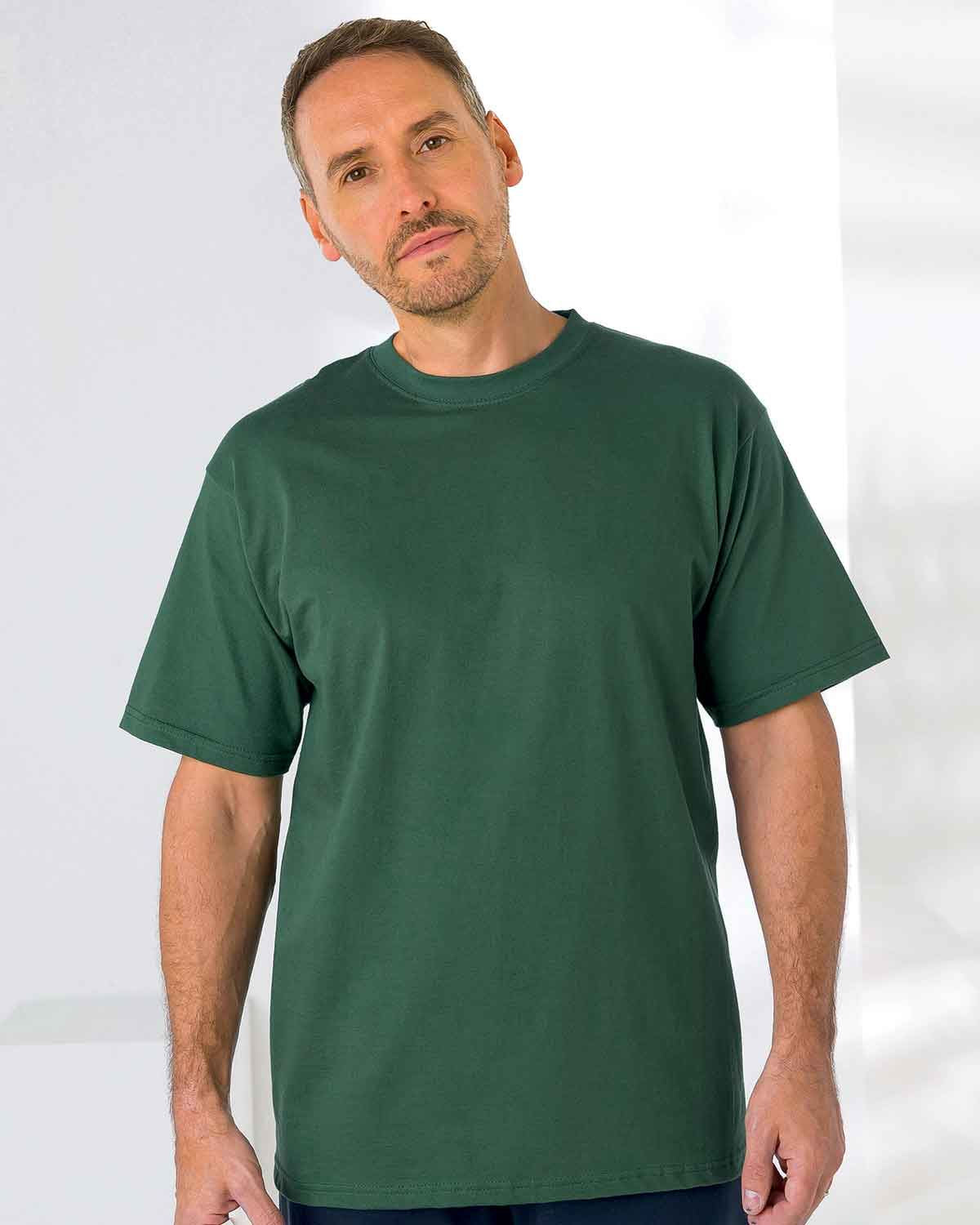 Crew Neck T Shirt - Green - Country Collection