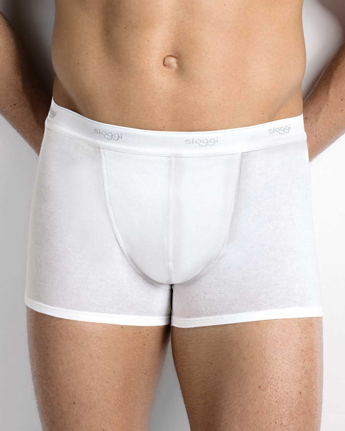 Mens Sloggi Trunks - White - Country Collection