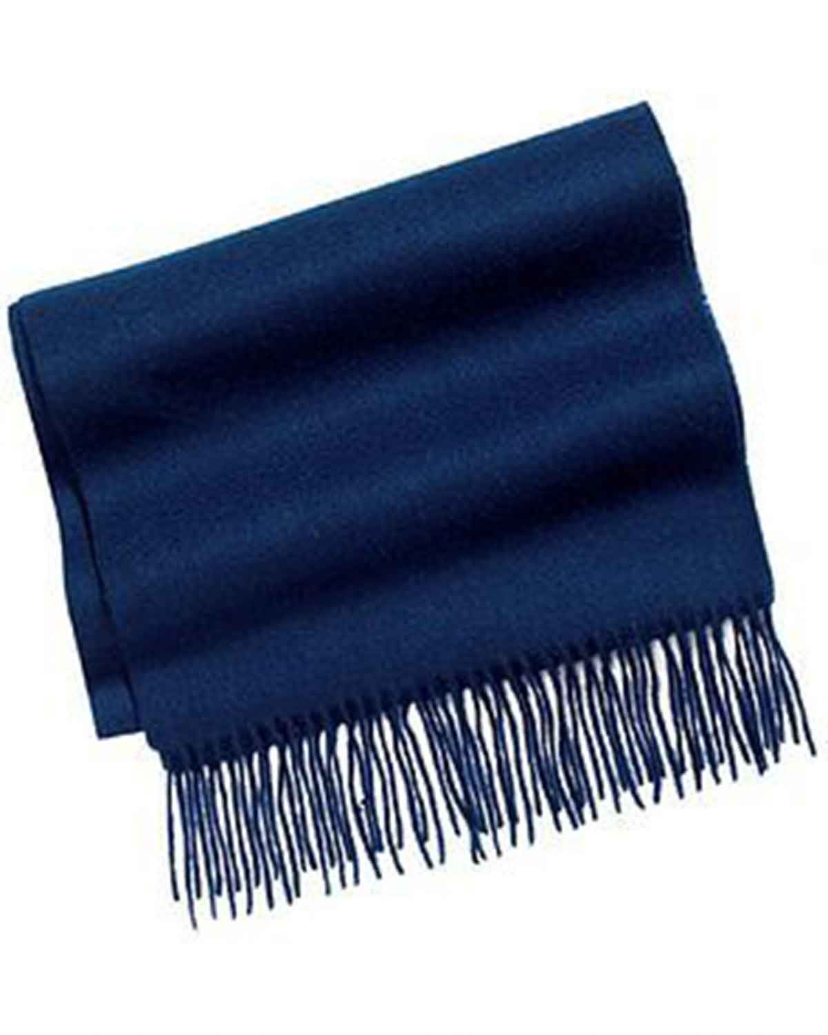 Navy Pure Lambswool Scarf - Image 2 - Country Collection