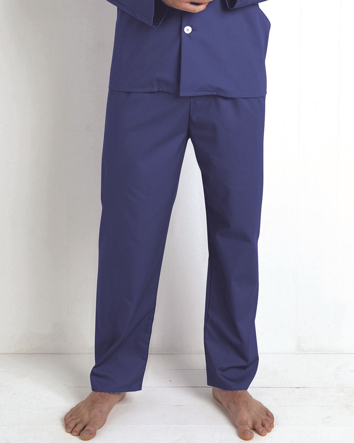 Pure Cotton Pyjama Bottoms - Navy - Country Collection