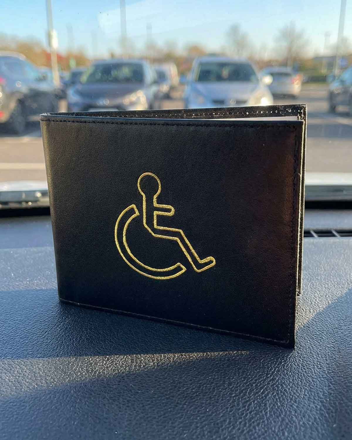 Black Disabled Badge Holder