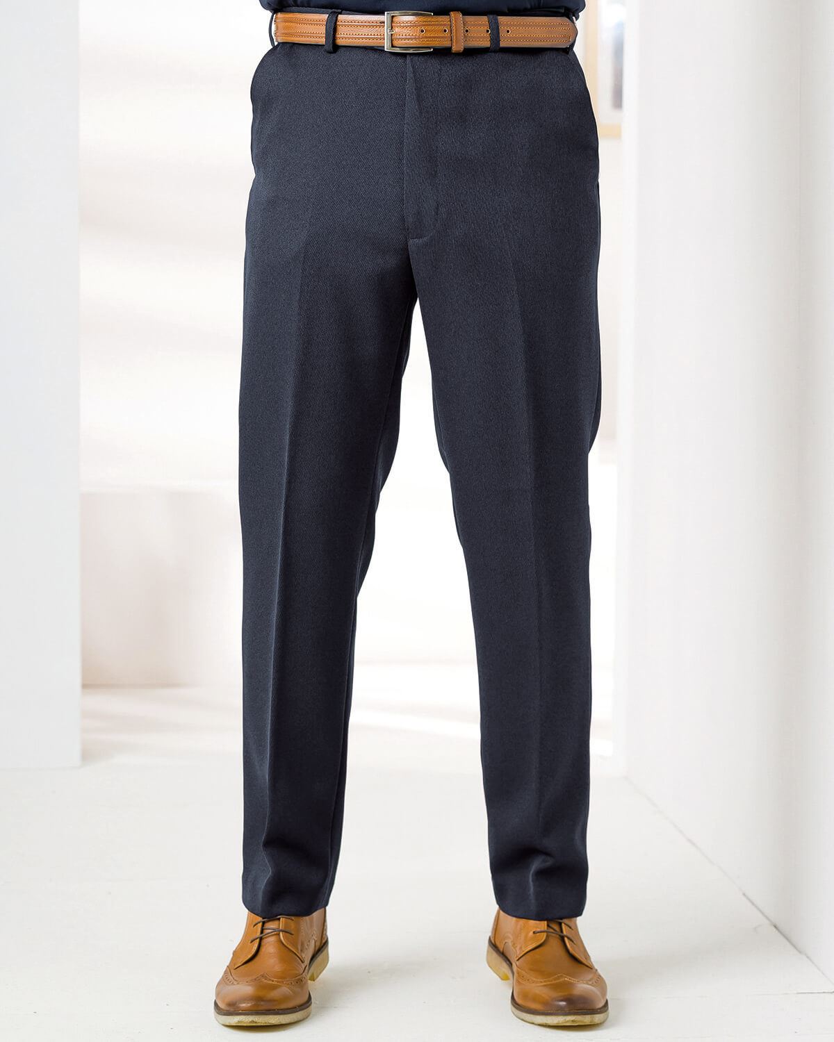 Expandaband Cavalry Twill Trousers - Navy - Country Collection