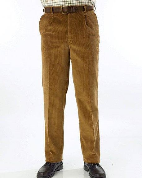 Corduroy Trousers  Mens - Pale Brown - Country Collection