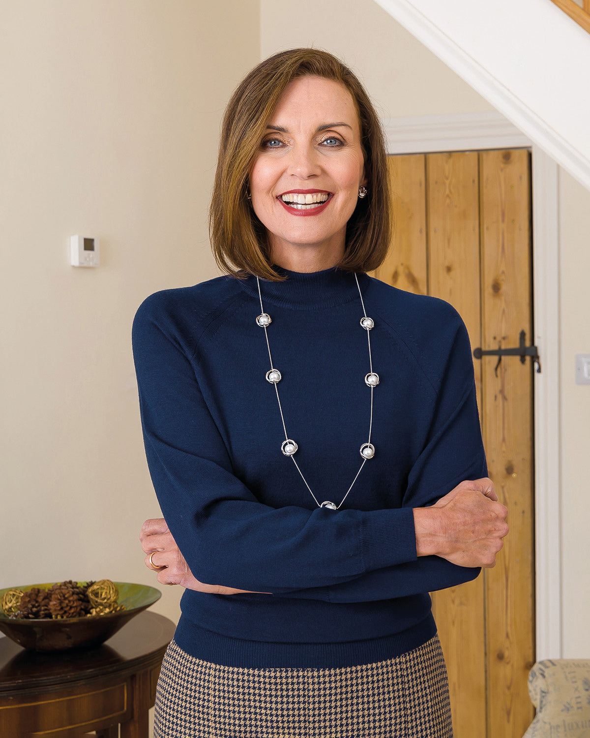 Ladies’ Pure Merino Wool Turtle Neck Jumper - Navy