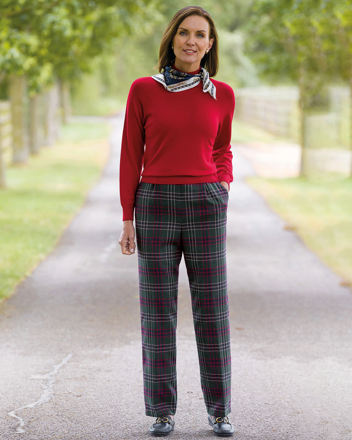 Ladies’ Pure Merino Wool Turtle Neck Jumper - Red Spice