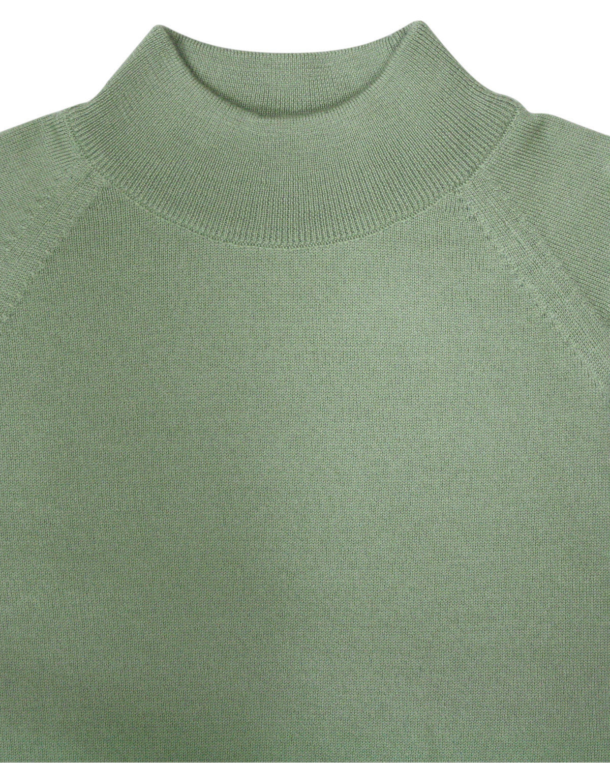 Ladies’ Pure Merino Wool Turtle Neck Jumper - Sage