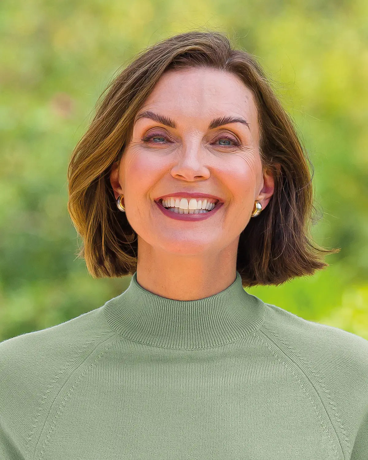 Ladies’ Pure Merino Wool Turtle Neck Jumper - Sage