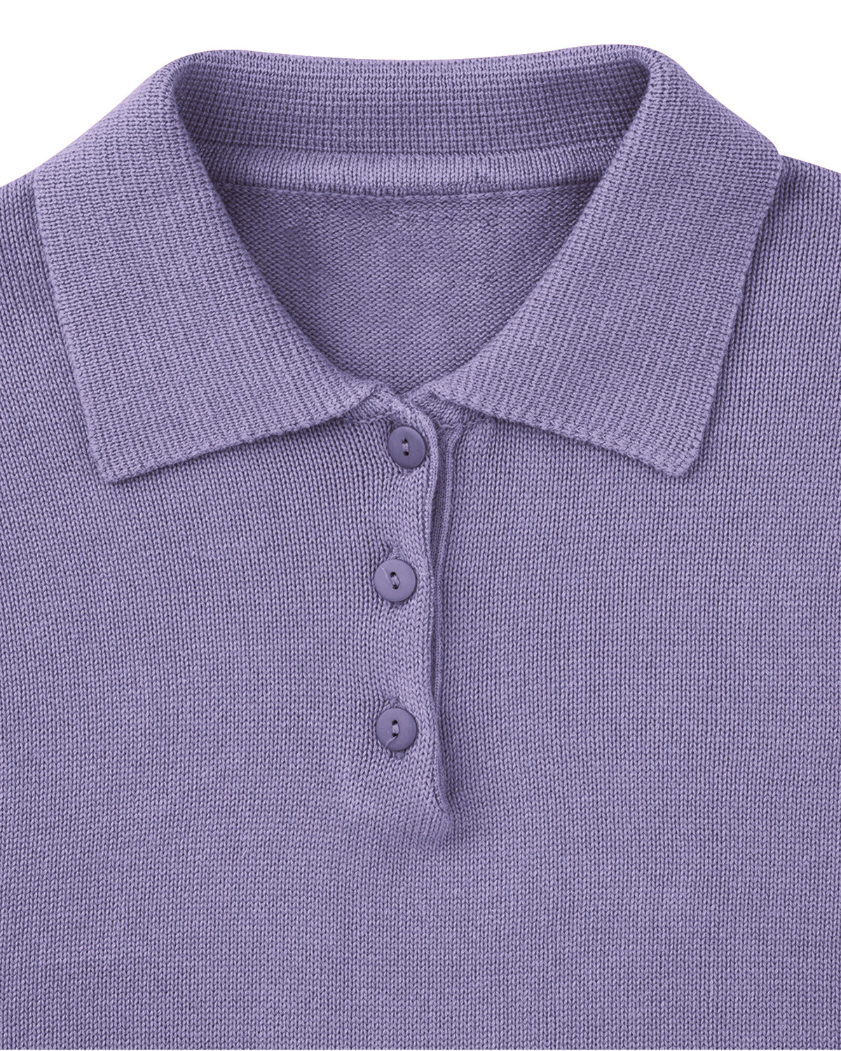 Ladies’ Luxury Knit Pure Cotton Polo Top – Hyacinth