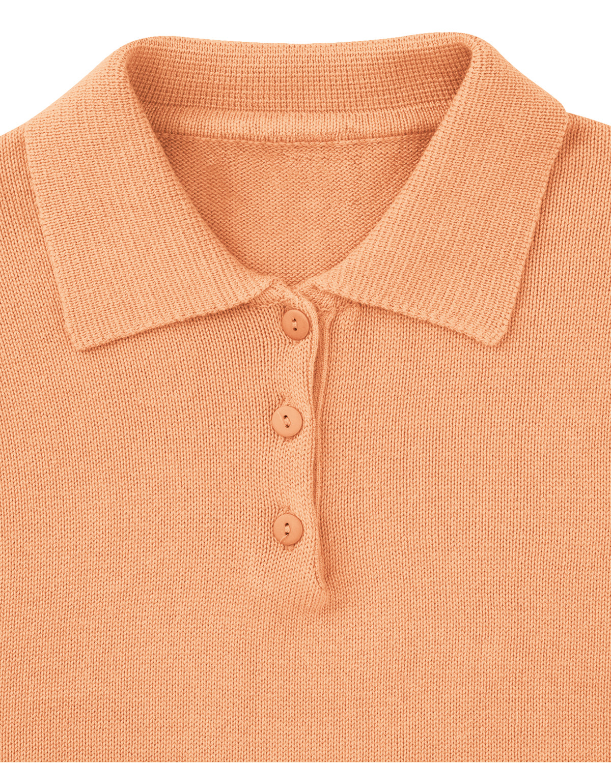 Ladies’ Luxury Knit Pure Cotton Polo Top – Papaya
