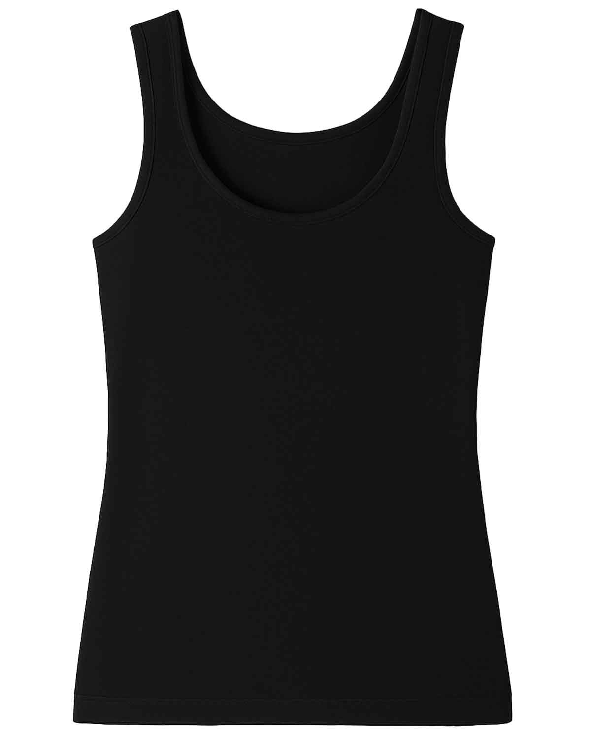 Seam-free Vest Top - Black - Country Collection